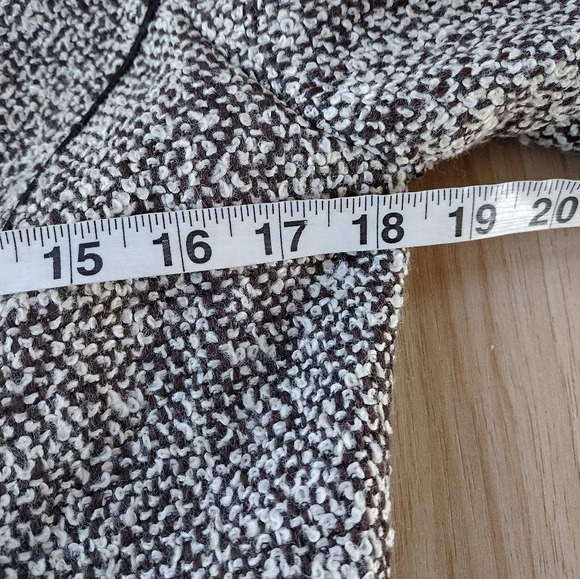 Lafayette 148 New York Brown White Tweed Boucle Jacket Blazer Sz 6 Career - Picture 7 of 10